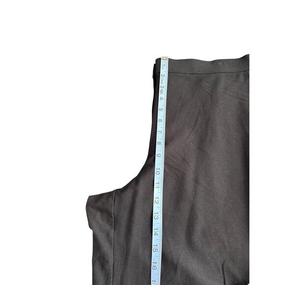 Eileen Fisher Pants Black Basic Straight Leg Office Career Casual Business Large - Picture 9 of 11